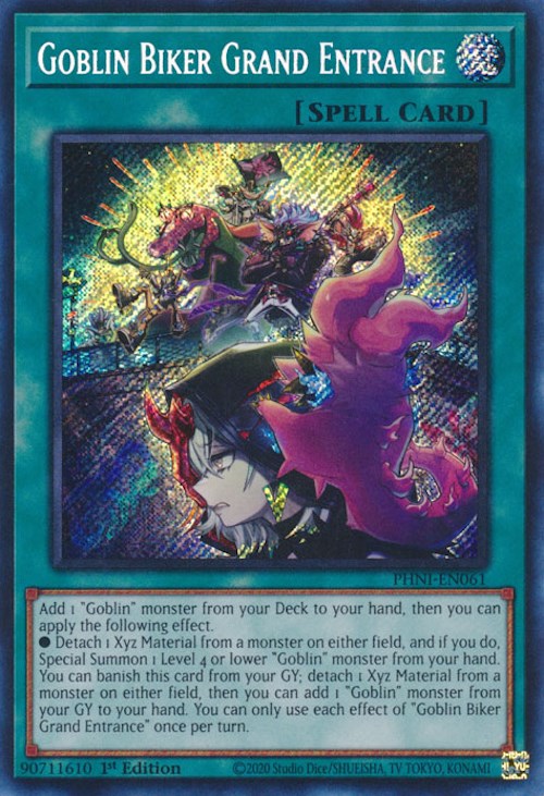 Goblin Biker Grand Entrance [PHNI-EN061] Secret Rare | Gear Gaming Bentonville