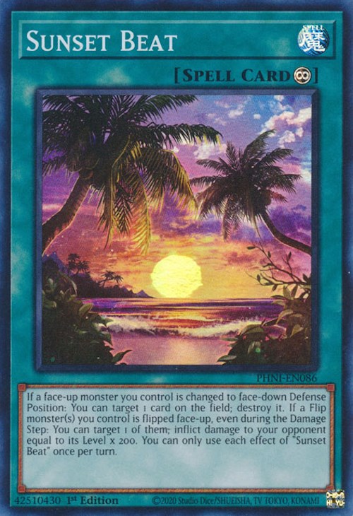 Sunset Beat [PHNI-EN086] Super Rare | Gear Gaming Bentonville