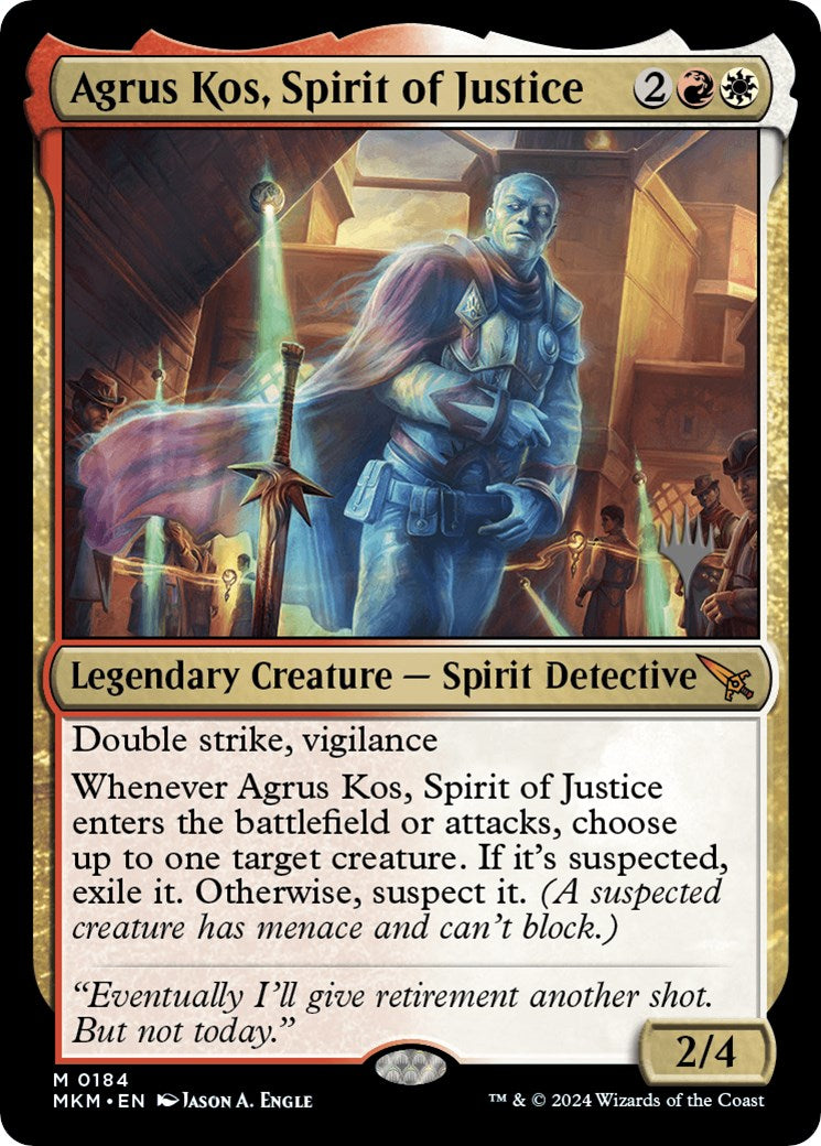 Agrus Kos, Spirit of Justice (Promo Pack) [Murders at Karlov Manor Promos] | Gear Gaming Bentonville