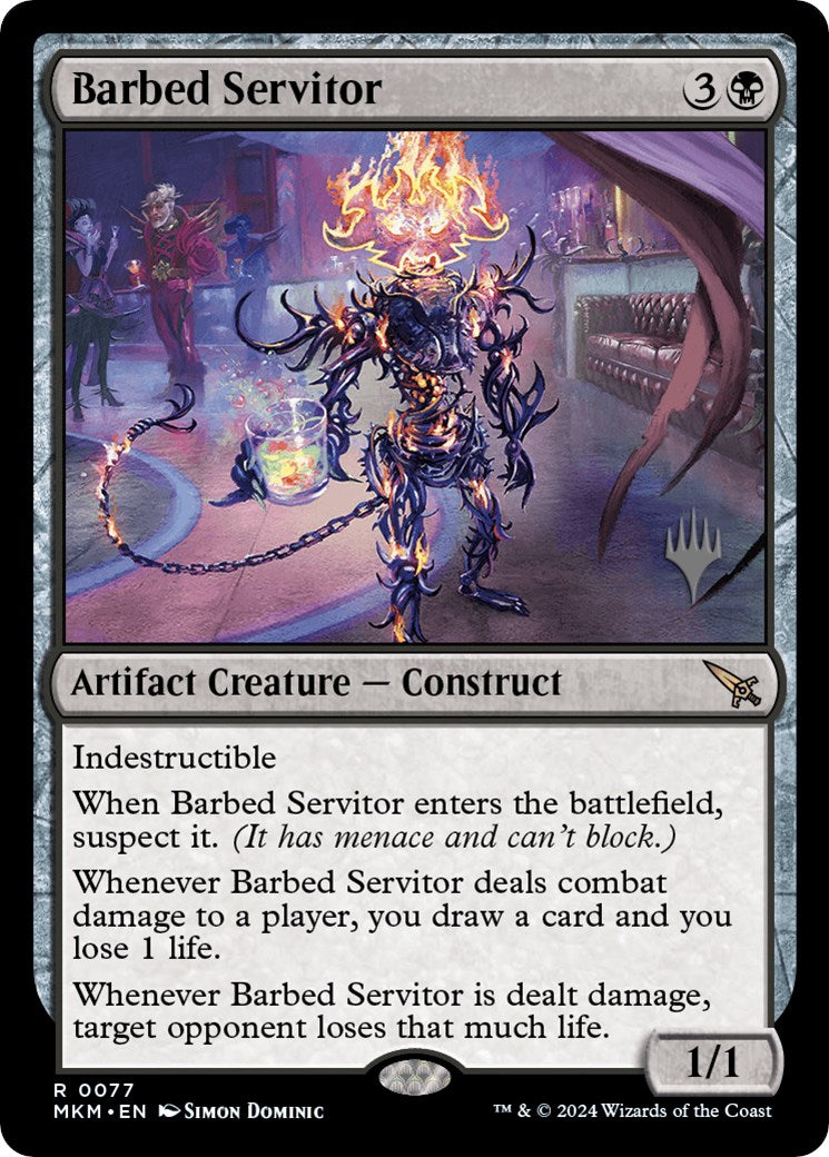 Barbed Servitor (Promo Pack) [Murders at Karlov Manor Promos] | Gear Gaming Bentonville