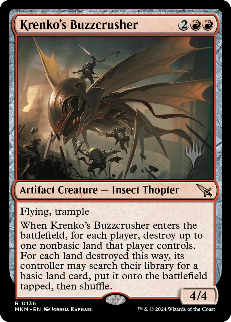 Krenko's Buzzcrusher (Promo Pack) [Murders at Karlov Manor Promos] | Gear Gaming Bentonville