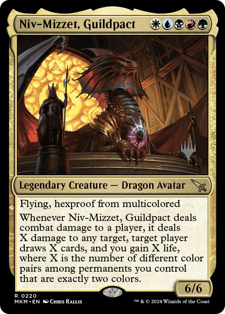 Niv-Mizzet, Guildpact (Promo Pack) [Murders at Karlov Manor Promos] | Gear Gaming Bentonville