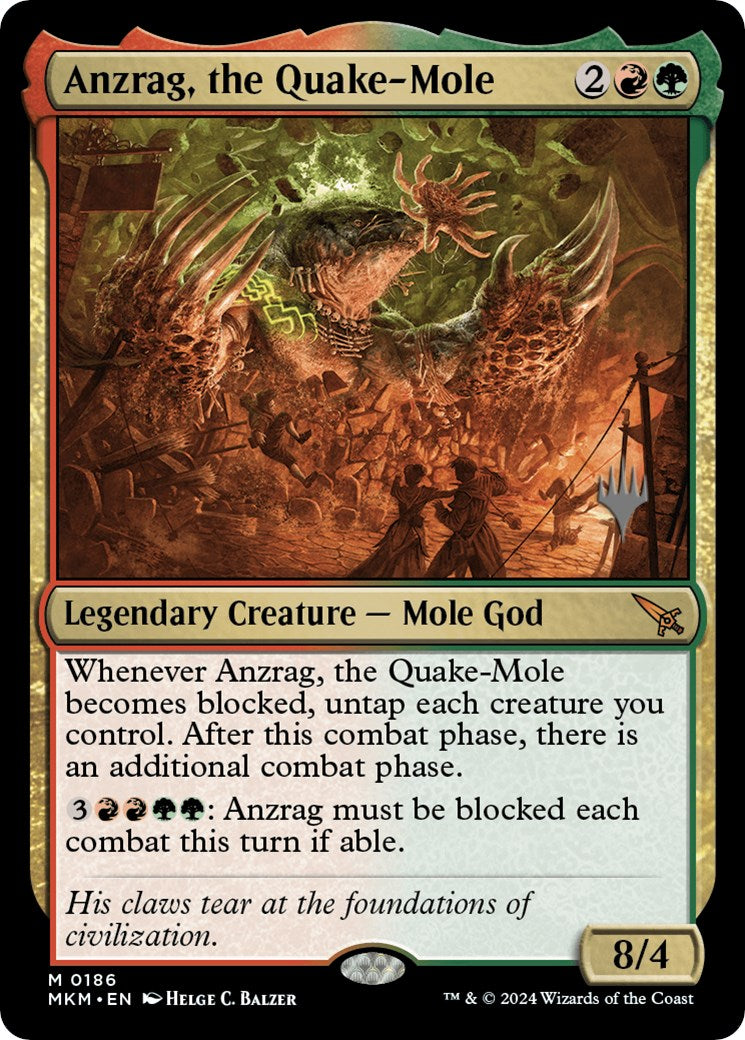 Anzrag, the Quake-Mole (Promo Pack) [Murders at Karlov Manor Promos] | Gear Gaming Bentonville