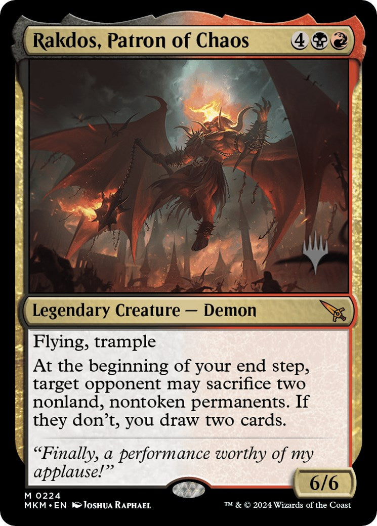 Rakdos, Patron of Chaos (Promo Pack) [Murders at Karlov Manor Promos] | Gear Gaming Bentonville