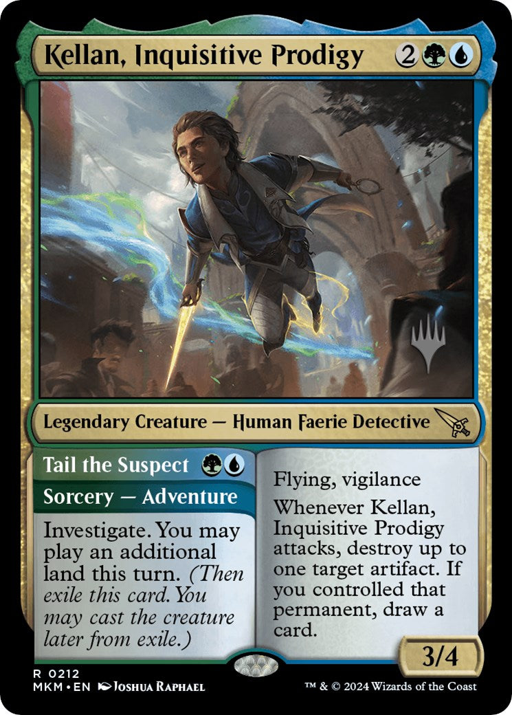 Kellan, Inquisitive Prodigy // Tail the Suspect (Promo Pack) [Murders at Karlov Manor Promos] | Gear Gaming Bentonville