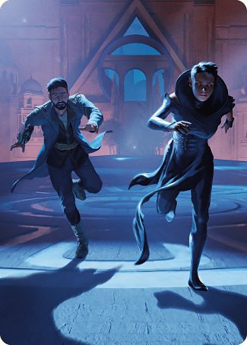 Unauthorized Exit Art Card [Murders at Karlov Manor Art Series] | Gear Gaming Bentonville