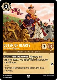 Queen of Hearts - Wonderland Empress (20/204) [Into the Inklands] | Gear Gaming Bentonville