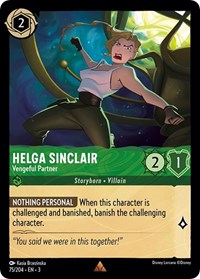 Helga Sinclair - Vengeful Partner (75/204) [Into the Inklands] | Gear Gaming Bentonville