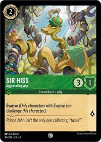 Sir Hiss - Aggravating Asp (86/204) [Into the Inklands] | Gear Gaming Bentonville