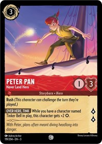 Peter Pan - Never Land Hero (119/204) [Into the Inklands] | Gear Gaming Bentonville