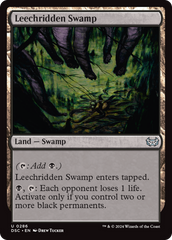 Leechridden Swamp [Duskmourn: House of Horror Commander] | Gear Gaming Bentonville