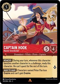 Captain Hook - Master Swordsman (105/204) [Into the Inklands] | Gear Gaming Bentonville