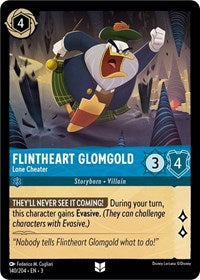 Flintheart Glomgold - Lone Cheater (140/204) [Into the Inklands] | Gear Gaming Bentonville