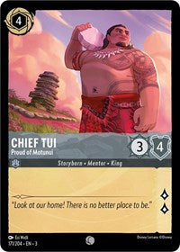 Chief Tui - Proud of Motunui (171/204) [Into the Inklands] | Gear Gaming Bentonville