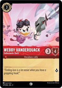 Webby Vanderquack - Enthusiastic Duck (127/204) [Into the Inklands] | Gear Gaming Bentonville
