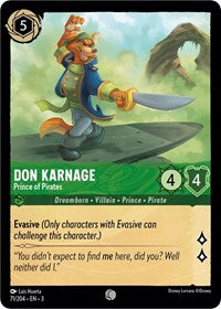 Don Karnage - Prince of Pirates (71/204) [Into the Inklands] | Gear Gaming Bentonville