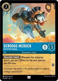 Scrooge McDuck - Uncle Moneybags (155/204) [Into the Inklands] | Gear Gaming Bentonville