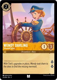 Wendy Darling - Talented Sailor (23/204) [Into the Inklands] | Gear Gaming Bentonville