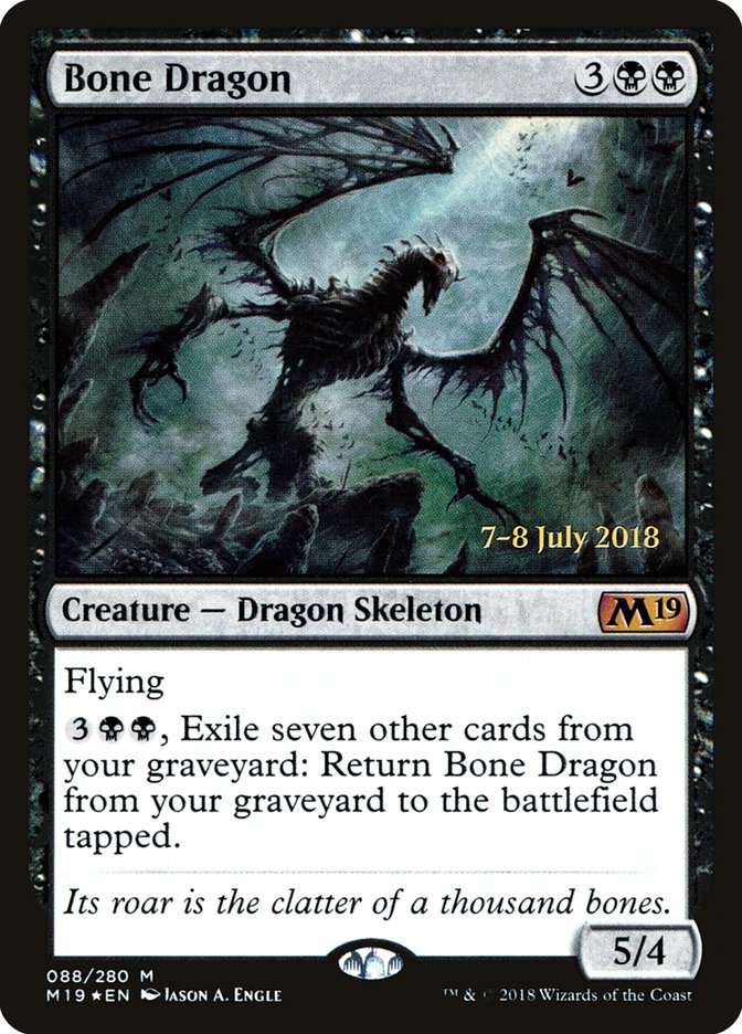 Bone Dragon [Core Set 2019 Prerelease Promos] | Gear Gaming Bentonville