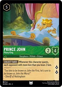 Prince John - Phony King (83/204) [Into the Inklands] | Gear Gaming Bentonville