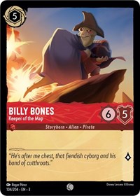 Billy Bones - Keeper of the Map (104/204) [Into the Inklands] | Gear Gaming Bentonville