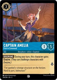 Captain Amelia - First in Command (138/204) [Into the Inklands] | Gear Gaming Bentonville