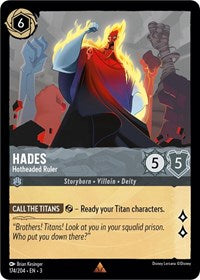 Hades - Hotheaded Ruler (174/204) [Into the Inklands] | Gear Gaming Bentonville