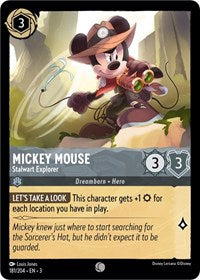 Mickey Mouse - Stalwart Explorer (181/204) [Into the Inklands] | Gear Gaming Bentonville
