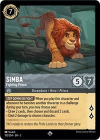 Simba - Fighting Prince (192/204) [Into the Inklands] | Gear Gaming Bentonville