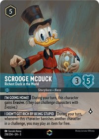Scrooge McDuck - Richest Duck in the World (Enchanted) (218/204) [Into the Inklands] | Gear Gaming Bentonville