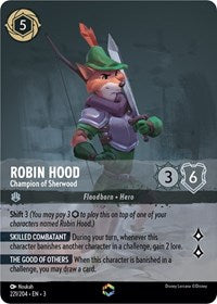 Robin Hood - Champion of Sherwood (Enchanted) (221/204) [Into the Inklands] | Gear Gaming Bentonville