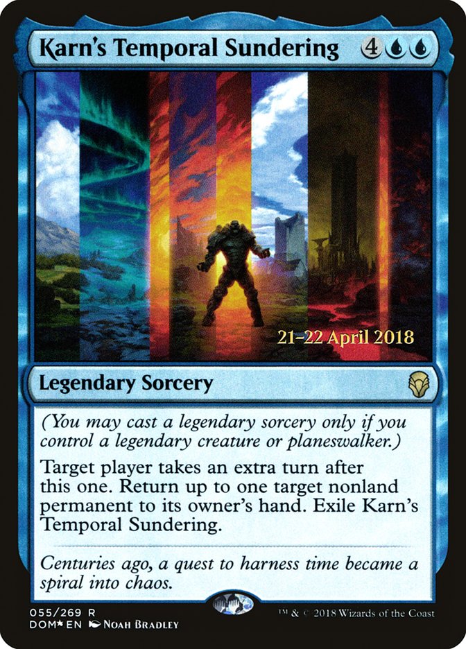 Karn's Temporal Sundering [Dominaria Prerelease Promos] | Gear Gaming Bentonville
