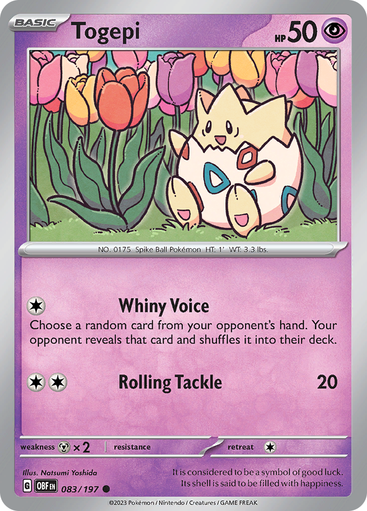 Togepi (083/197) [Scarlet & Violet: Obsidian Flames] | Gear Gaming Bentonville