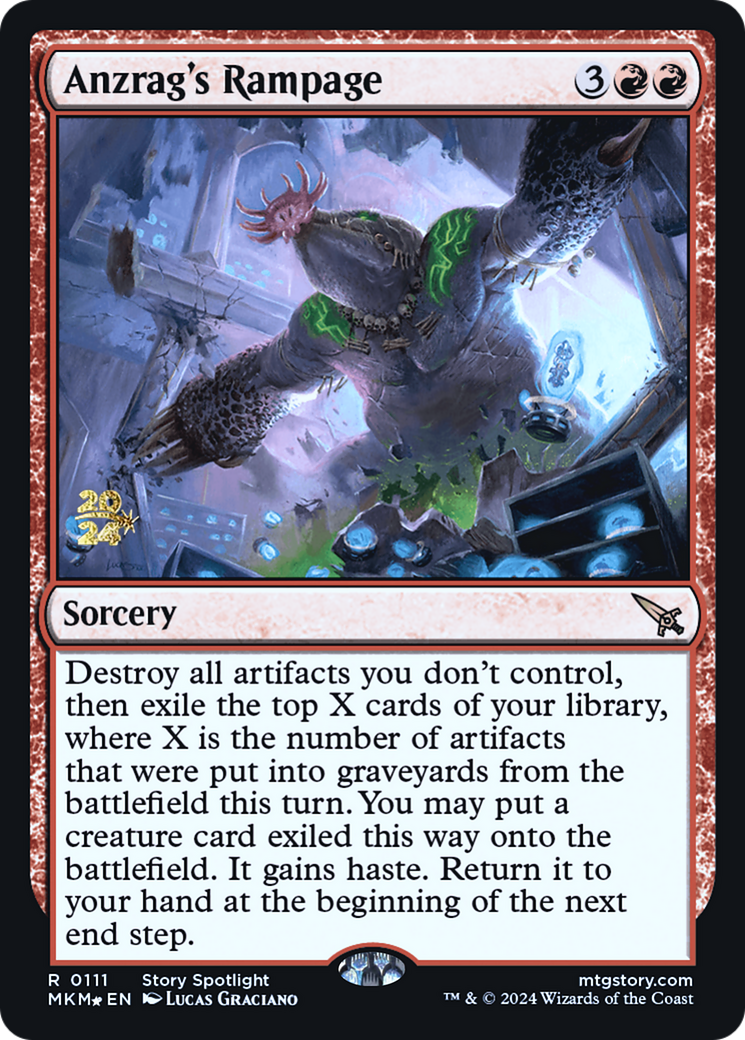 Anzrag's Rampage [Murders at Karlov Manor Prerelease Promos] | Gear Gaming Bentonville