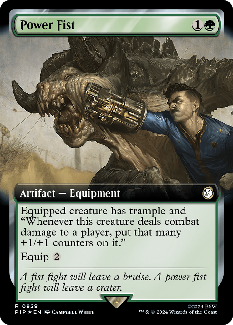 Power Fist (Extended Art) (Surge Foil) [Fallout] | Gear Gaming Bentonville