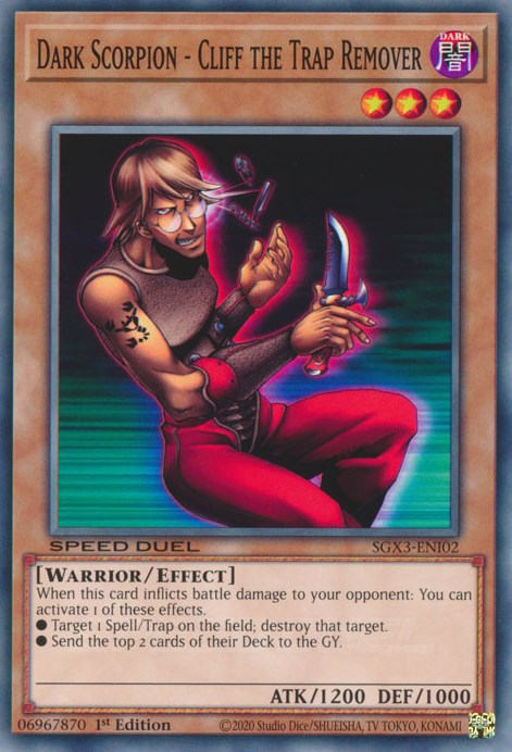 Dark Scorpion - Cliff the Trap Remover [SGX3-ENI02] Common | Gear Gaming Bentonville