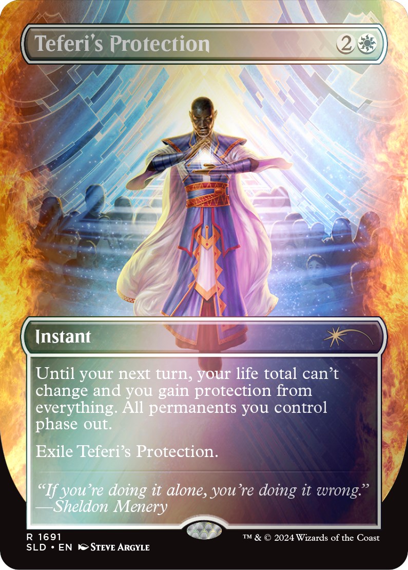 Teferi's Protection (1691) (Rainbow Foil) [Secret Lair Drop Series] | Gear Gaming Bentonville