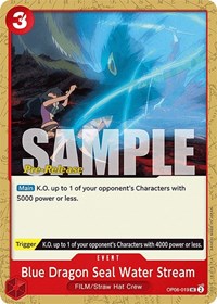 Blue Dragon Seal Water Stream [Wings of the Captain Pre-Release Cards] | Gear Gaming Bentonville