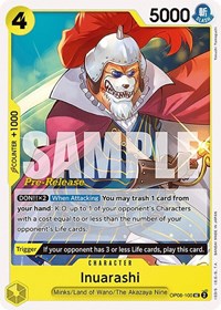 Inuarashi [Wings of the Captain Pre-Release Cards] | Gear Gaming Bentonville