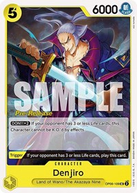 Denjiro [Wings of the Captain Pre-Release Cards] | Gear Gaming Bentonville