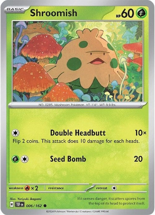 Shroomish (006/162) [Scarlet & Violet: Temporal Forces] | Gear Gaming Bentonville