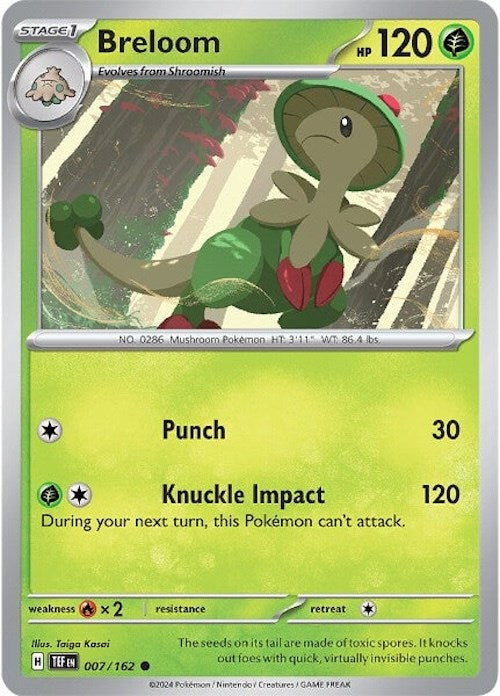 Breloom (007/162) [Scarlet & Violet: Temporal Forces] | Gear Gaming Bentonville