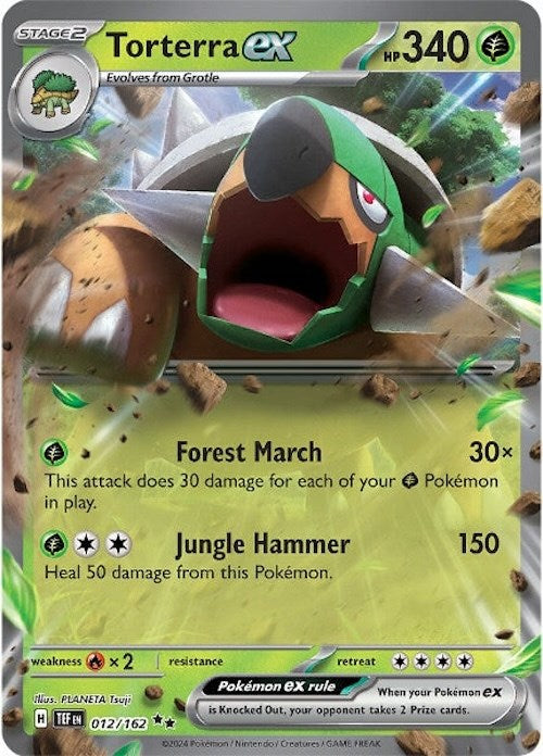 Torterra ex (012/162) [Scarlet & Violet: Temporal Forces] | Gear Gaming Bentonville