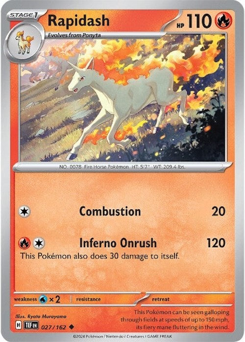 Rapidash (027/162) [Scarlet & Violet: Temporal Forces] | Gear Gaming Bentonville