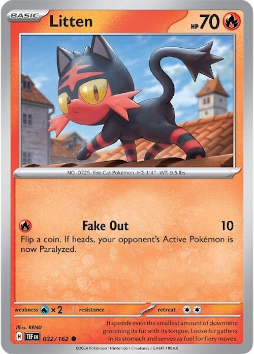 Litten (032/162) [Scarlet & Violet: Temporal Forces] | Gear Gaming Bentonville