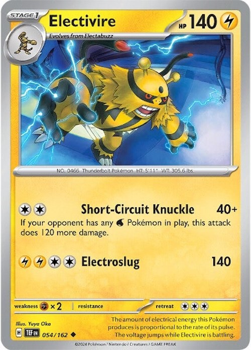 Electivire (054/162) [Scarlet & Violet: Temporal Forces] | Gear Gaming Bentonville