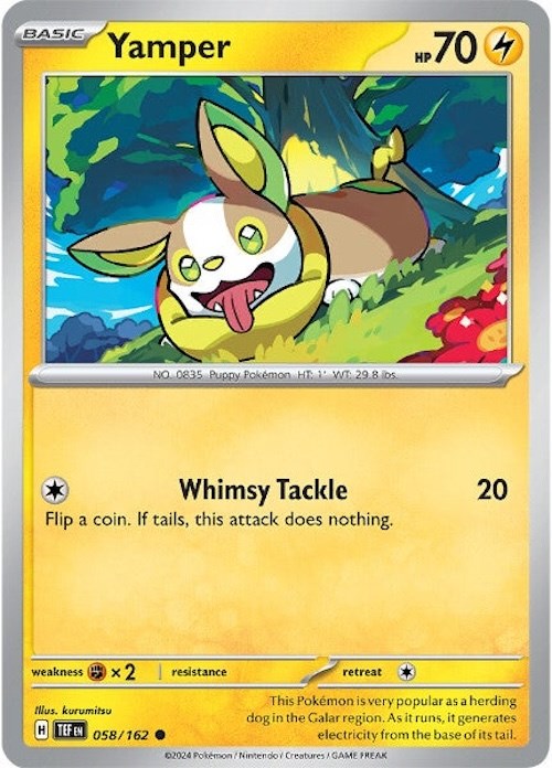 Yamper (058/162) [Scarlet & Violet: Temporal Forces] | Gear Gaming Bentonville