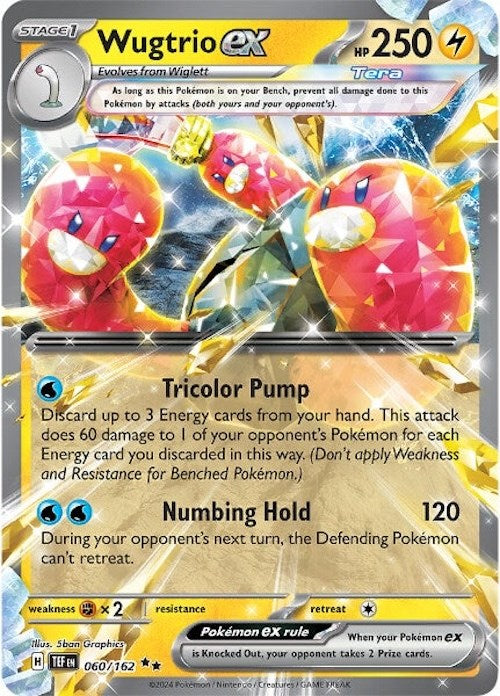 Wugtrio ex (060/162) [Scarlet & Violet: Temporal Forces] | Gear Gaming Bentonville