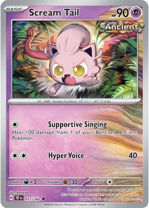 Scream Tail (077/162) [Scarlet & Violet: Temporal Forces] | Gear Gaming Bentonville