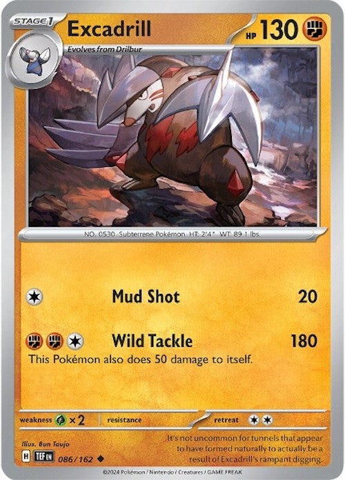 Excadrill (086/162) [Scarlet & Violet: Temporal Forces] | Gear Gaming Bentonville